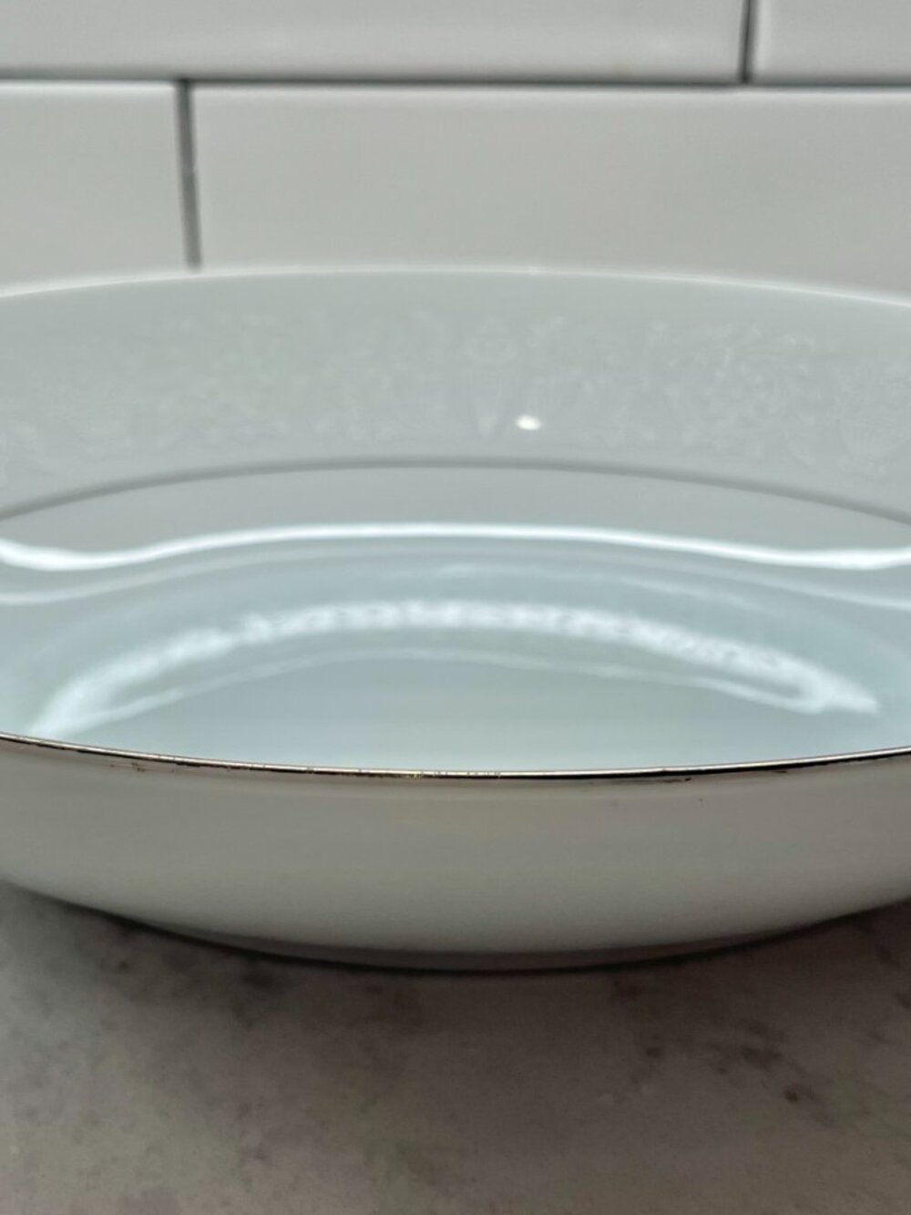 Crown Victoria Fine China Oval Serving Bowl, LOVELACE
